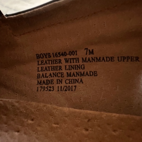 Florsheim boys kids size 7M silver Bit Jr Black Noir Patton dress shoes church - Picture 11 of 11